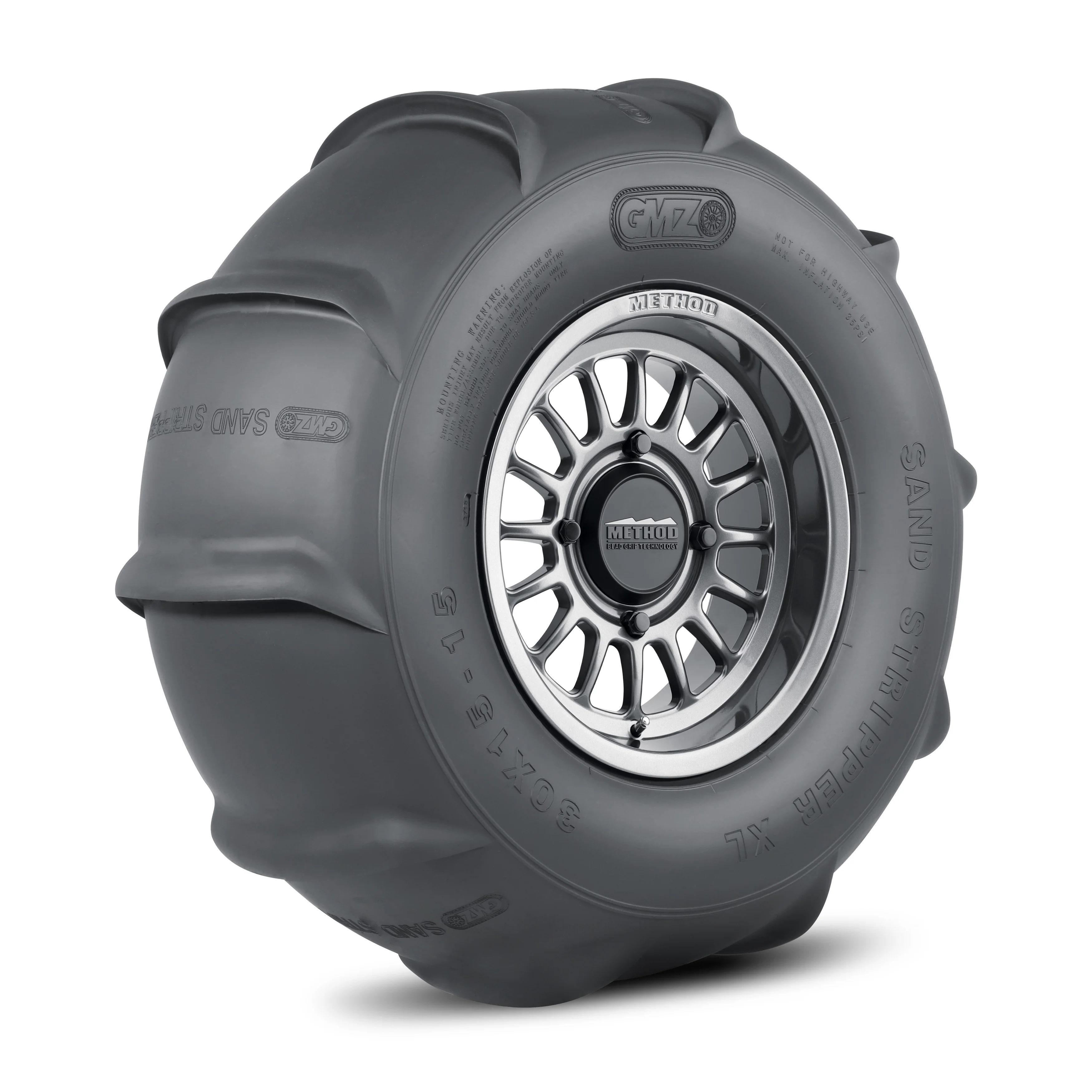 411 Bead Grip® | Gloss Titanium + Sand Stripper Rear 10 XL 30