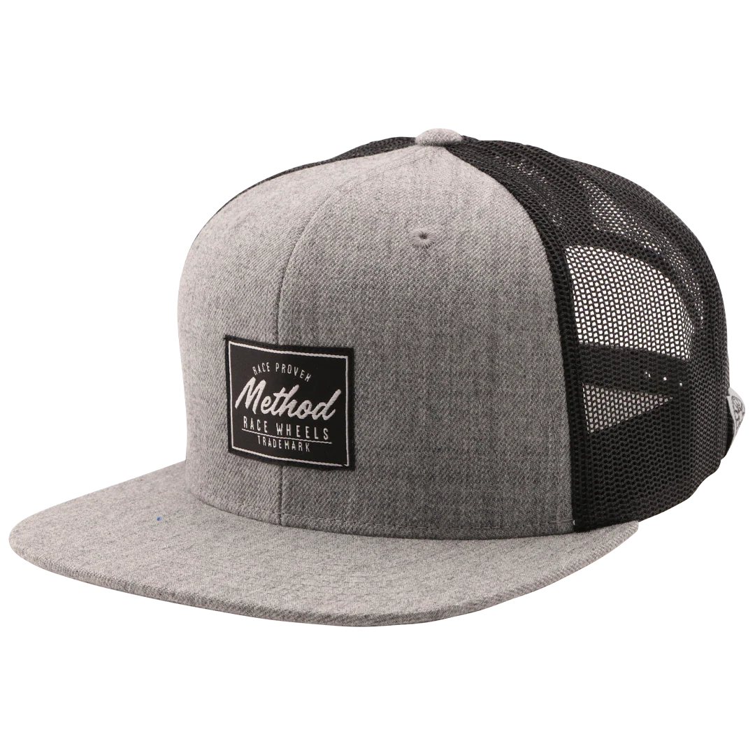 Method Race Proven Trucker Hat | Snapback | Heather Grey - Black